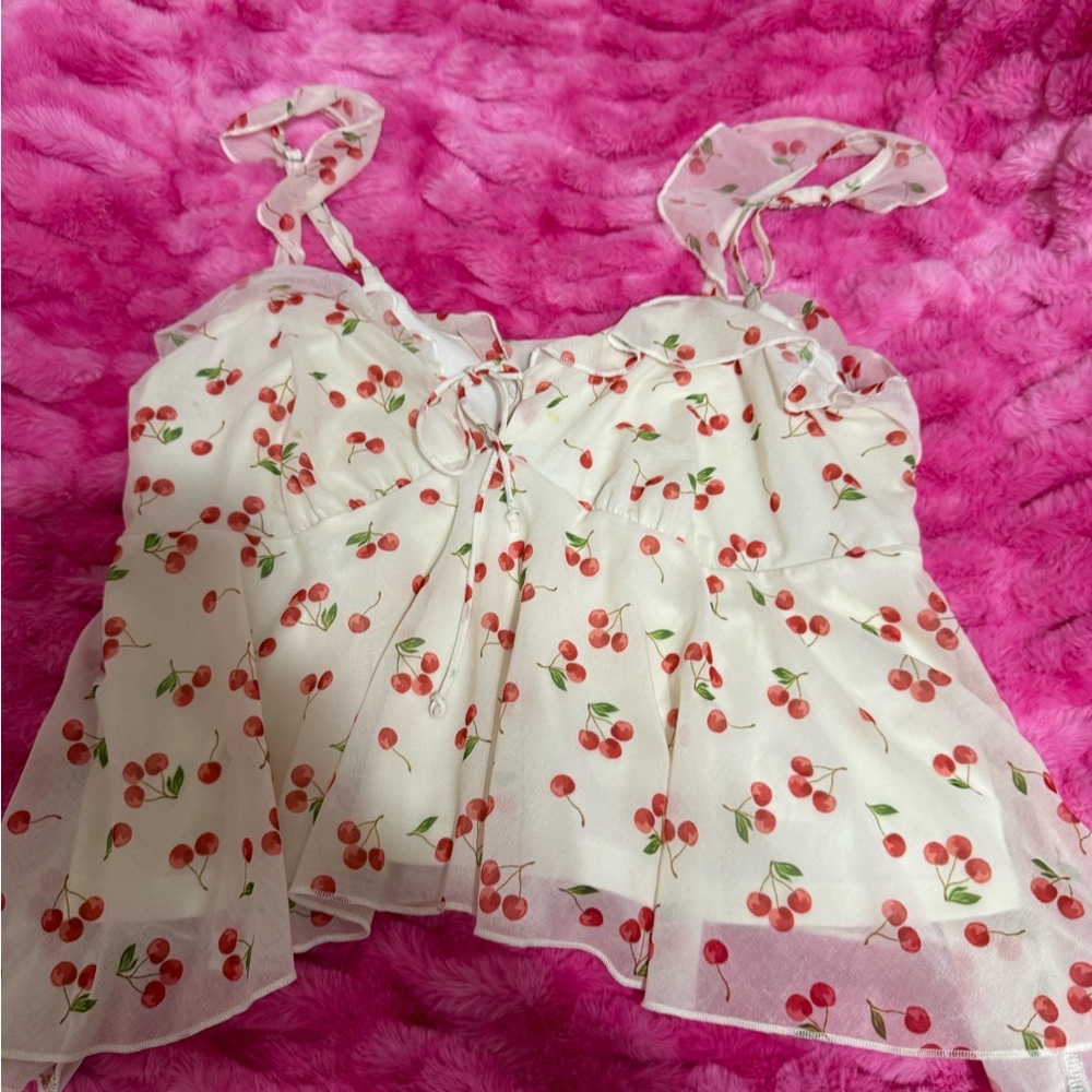 Wild Fable Cherry Print Camisole Top